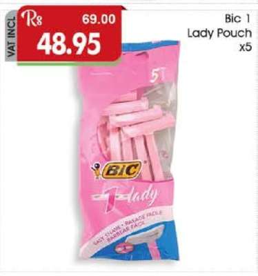 BIC 1 Lady Pouch x5