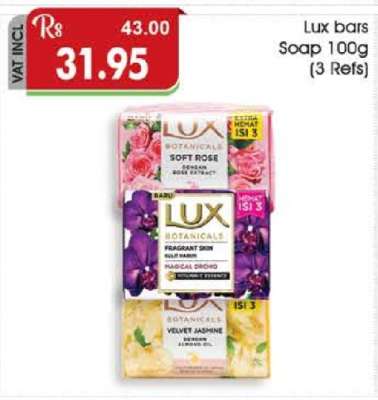 Lux Bars Soap 100g (3 Refs)