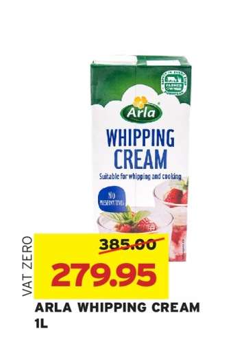 ARLA WHIPPING CREAM 1L