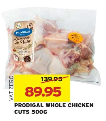 PRODIGAL WHOLE CHICKEN CUTS 500G