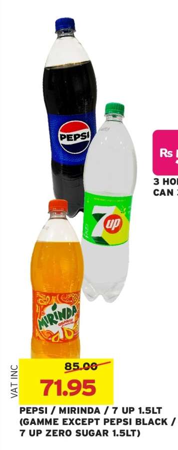 PEPSI / MIRINDA / 7 UP 1.5LT
