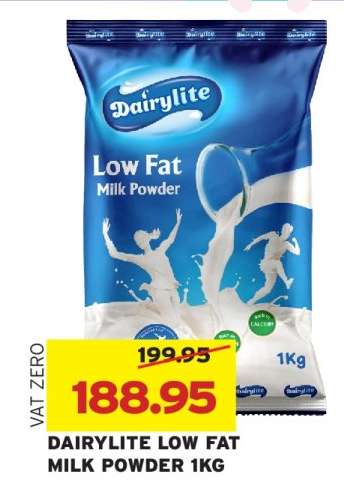 Dairylite Low Fat Milk Powder 1kg
