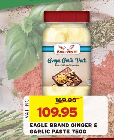 EAGLE BRAND GINGER & GARLIC PASTE 750G