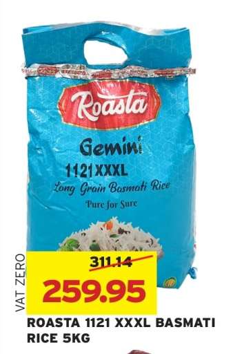 ROASTA 1121 XXXL BASMATI RICE 5KG