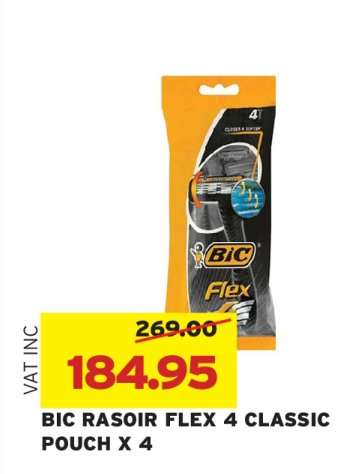 BIC RASOIR FLEX 4 CLASSIC POUCH X 4