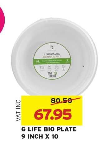 G LIFE BIO PLATE 9 INCH X 10