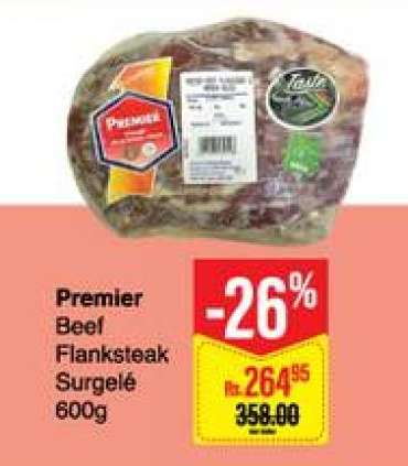 Premier Beef Flanksteak Surgelé 600g