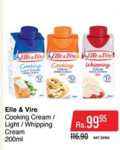 Elle & Vire Cooking Cream / Light / Whipping Cream