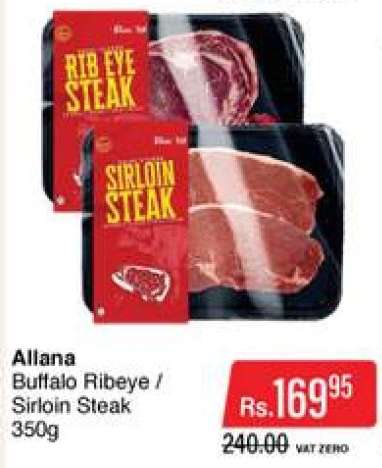 Allana Buffalo Ribeye / Sirloin Steak