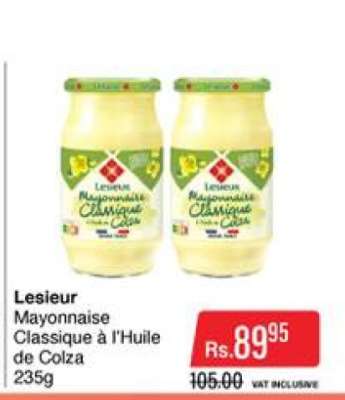 Lesieur Mayonnaise Classique à l'Huile de Colza