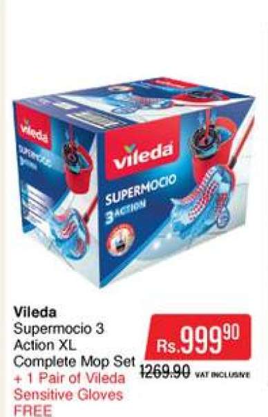 Vileda Supermocio 3 Action XL Complete Mop Set