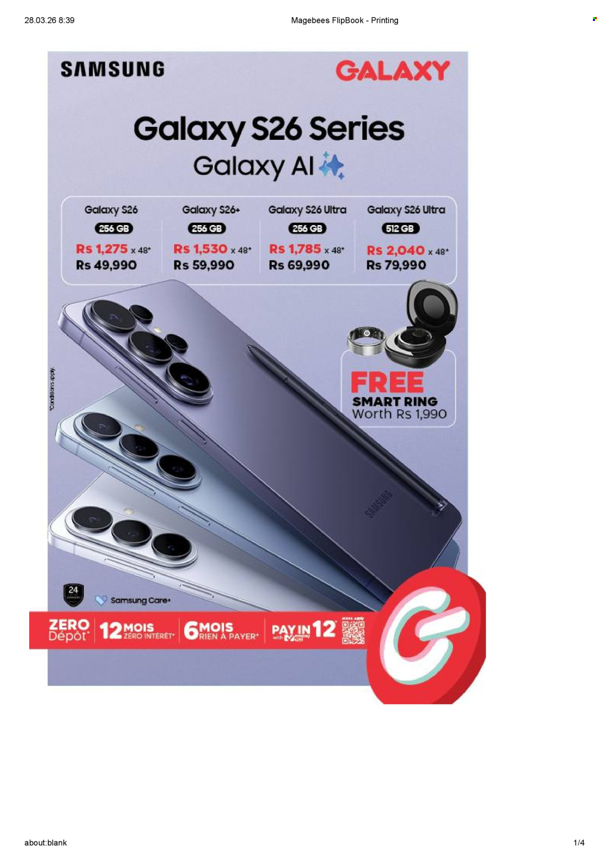 Galaxy catalogue - 28.03.2026 - 5.04.2026. Page 1