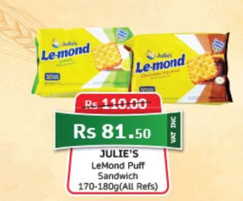 Julie's Lemond Puff Sandwich