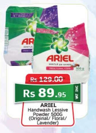 ARIEL Handwash Lessive Powder 500G