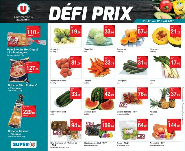Super U catalogue - 8.04.2026 - 12.04.2026. Page 1