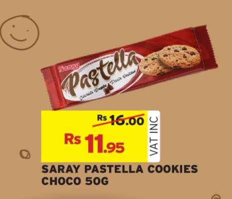 SARAY PASTELLA COOKIES CHOCO 50G