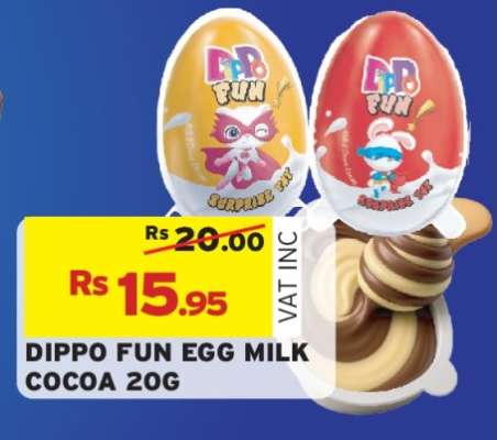DIPPO FUN EGG MILK COCOA 20G