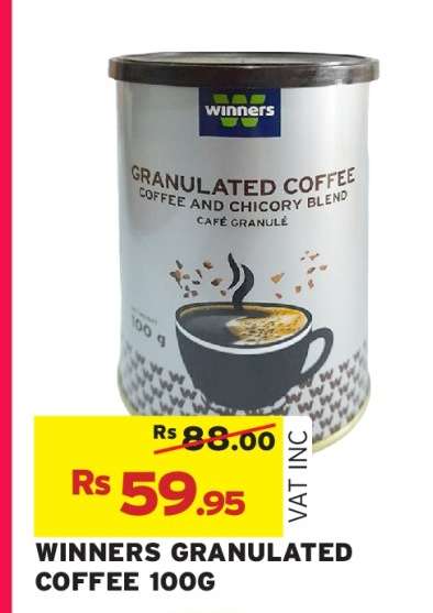WINNERS GRANULATED COFFEE 100G