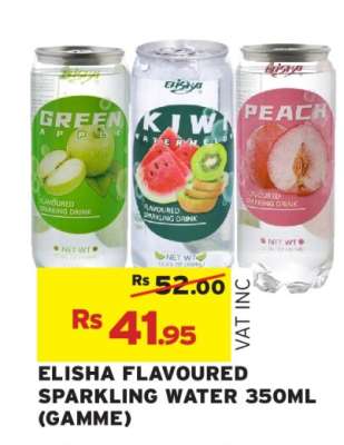 ELISHA FLAVOURED SPARKLING WATER 350ML (GAMME)