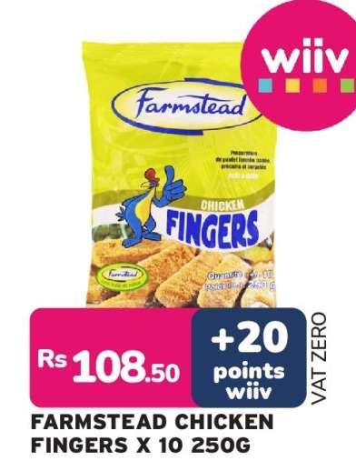 FARMSTEAD CHICKEN FINGERS X 10 250G