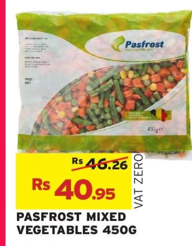 PASFROST MIXED VEGETABLES 450G