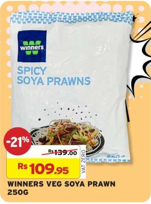 WINNERS VEG SOYA PRAWN 250G