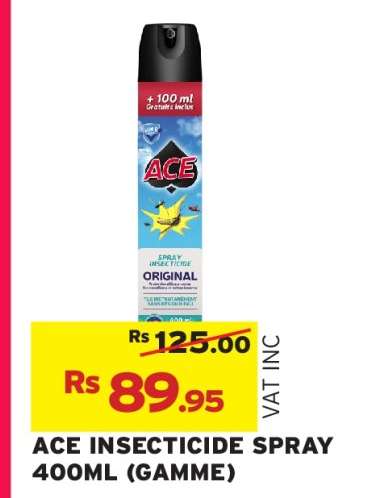 ACE INSECTICIDE SPRAY 400ML (GAMME)