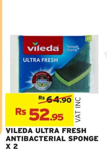 VILEDA ULTRA FRESH ANTIBACTERIAL SPONGE X 2