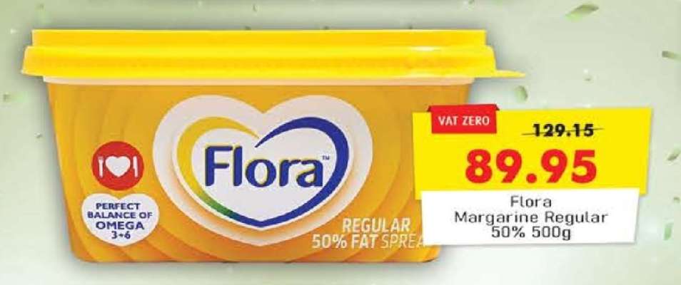 Flora Margarine Regular 50% 500g