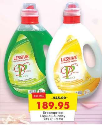 Dreamprice Liquid Laundry 3lts (3 Refs)