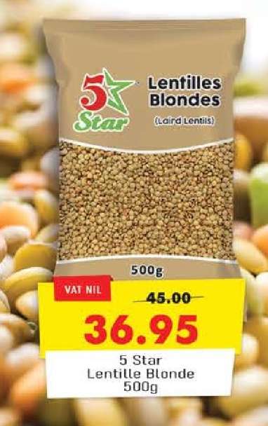 5 Star Lentille Blonde 500g