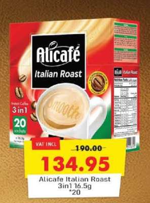 Alicafe Italian Roast 3in1 16.5g *20