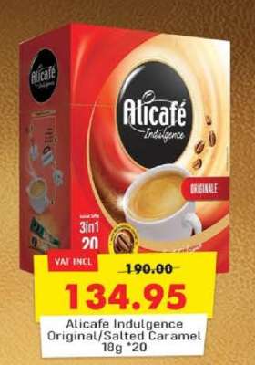 Alicafe Indulgence Original/Salted Caramel 18g *20