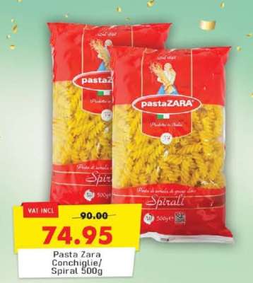Pasta Zara Conchiglie/Spiral 500g