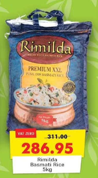 RIMILDA BASMATI RICE 5KG