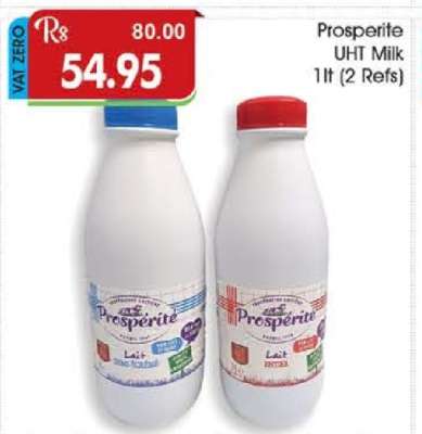 Prosperite Uht Milk 1lt (2 Refs)