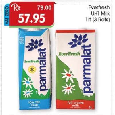 Everfresh UHT Milk 1L (3 Refs)