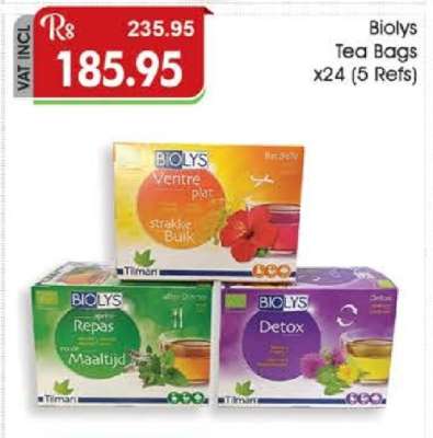Biolys Tea Bags x24 (5 Refs)