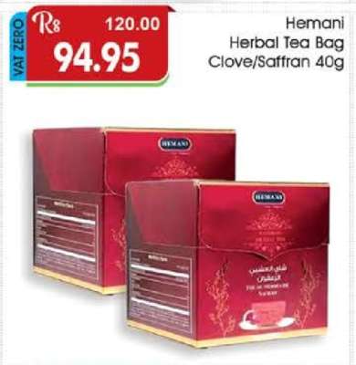 Hemani Herbal Tea Bag Clove/Saffran 40g