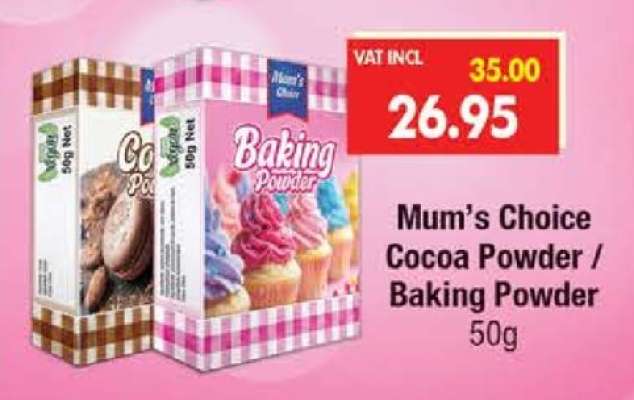 Mum’s Choice Cocoa Powder / Baking Powder