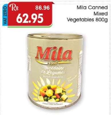Mila Canned Mixed Vegetables 800g