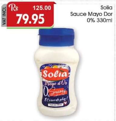 Solia Sauce Mayo Dor 0% 330ml