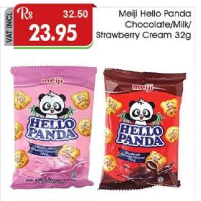 Meiji Hello Panda Chocolate/Milk/Strawberry Cream 32g