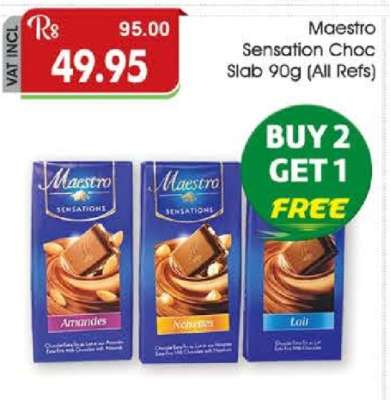 Maestro Sensation Choc Slab 90g (All Refs)