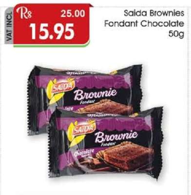Saida Brownies Fondant Chocolate 50g