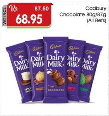 Cadbury Chocolate 80g/87g