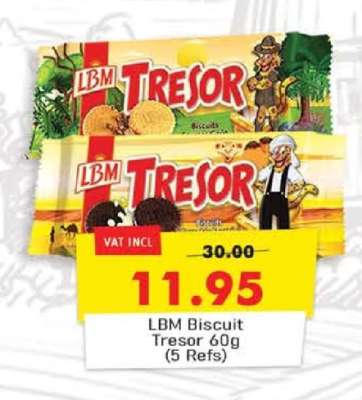 LBM Biscuit Tresor 60g (5 Refs)