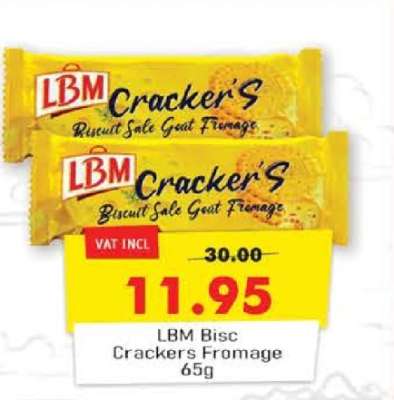 LBM Bisc Crackers Fromage 65g