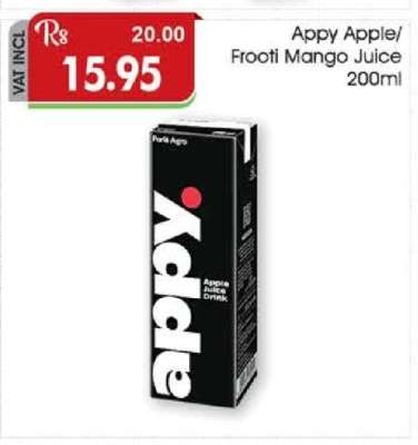 Appy Apple/Frooti Mango Juice 200ml