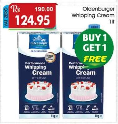 Oldenburger Whipping Cream 1lt